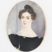 MINIATURE PORTRAIT OF MRS. ALE