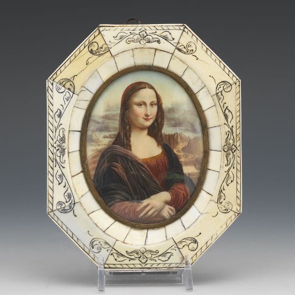 MINIATURE PORTRAIT OF THE MONA LISA
