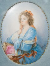 MINIATURE PORTRAIT ON A PORCEL
