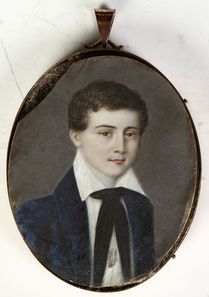 Miniature Portrait on Ivory of