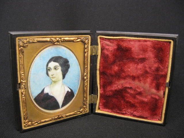 Miniature Portrait on Ivory of Lady