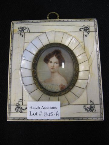 Miniature Portrait on Ivory of