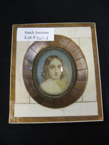 Miniature Portrait on Ivory of