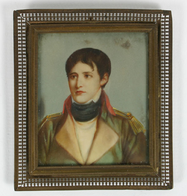 Miniature portrait on ivory of a