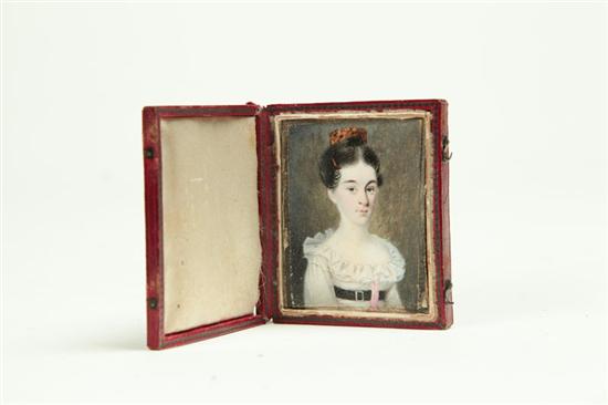 MINIATURE PORTRAIT ON IVORY. 