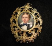 Miniature portrait on porcelai