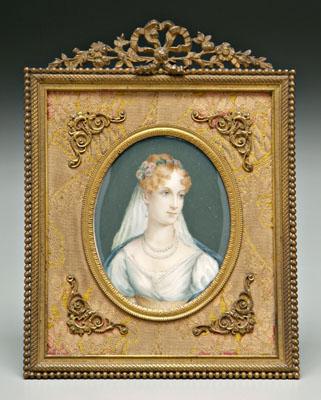 Miniature portrait signed