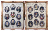 MINIATURE PORTRIAT: TWO FRAMED