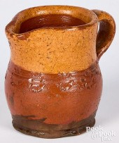 MINIATURE REDWARE PITCHER, EAR