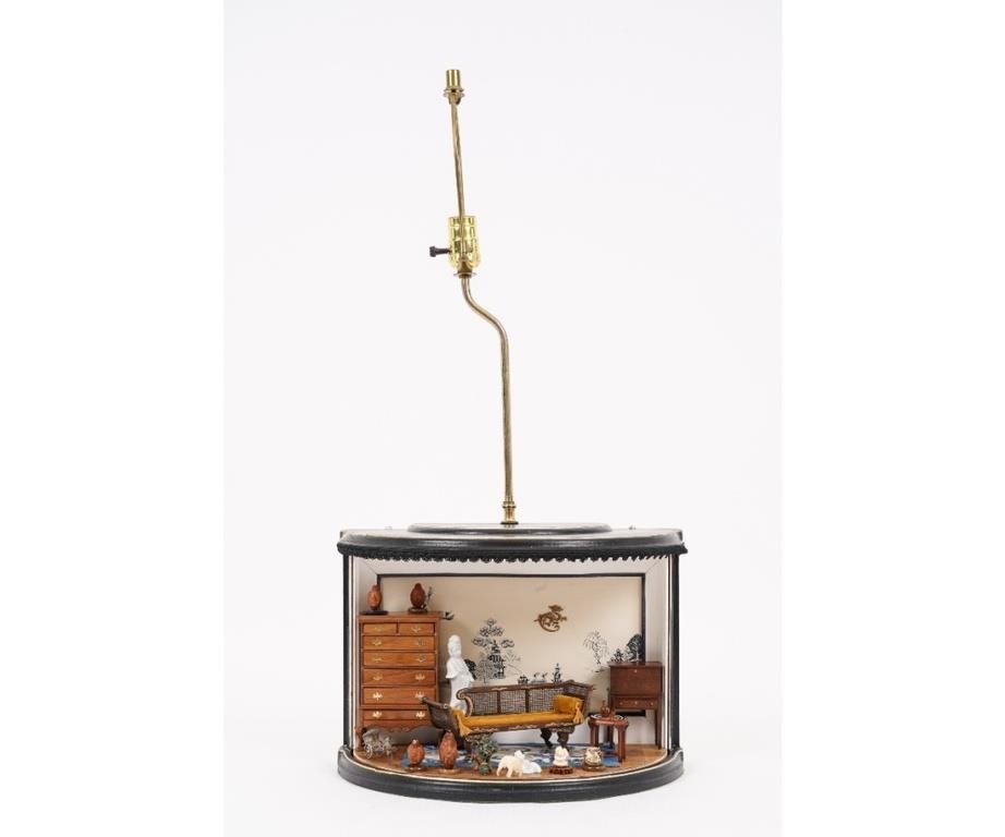 Miniature room display box made