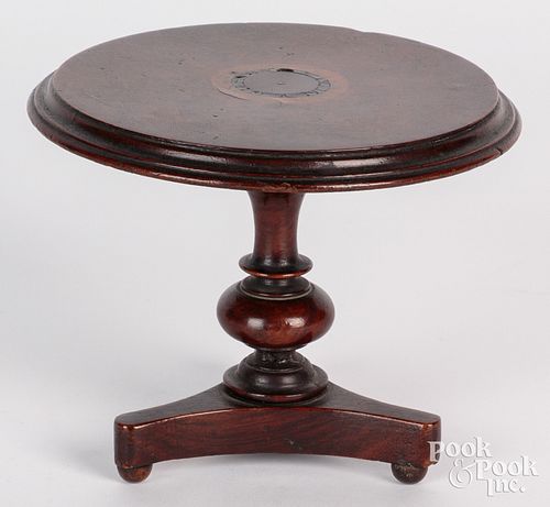 MINIATURE ROSEWOOD AND BURLWOOD