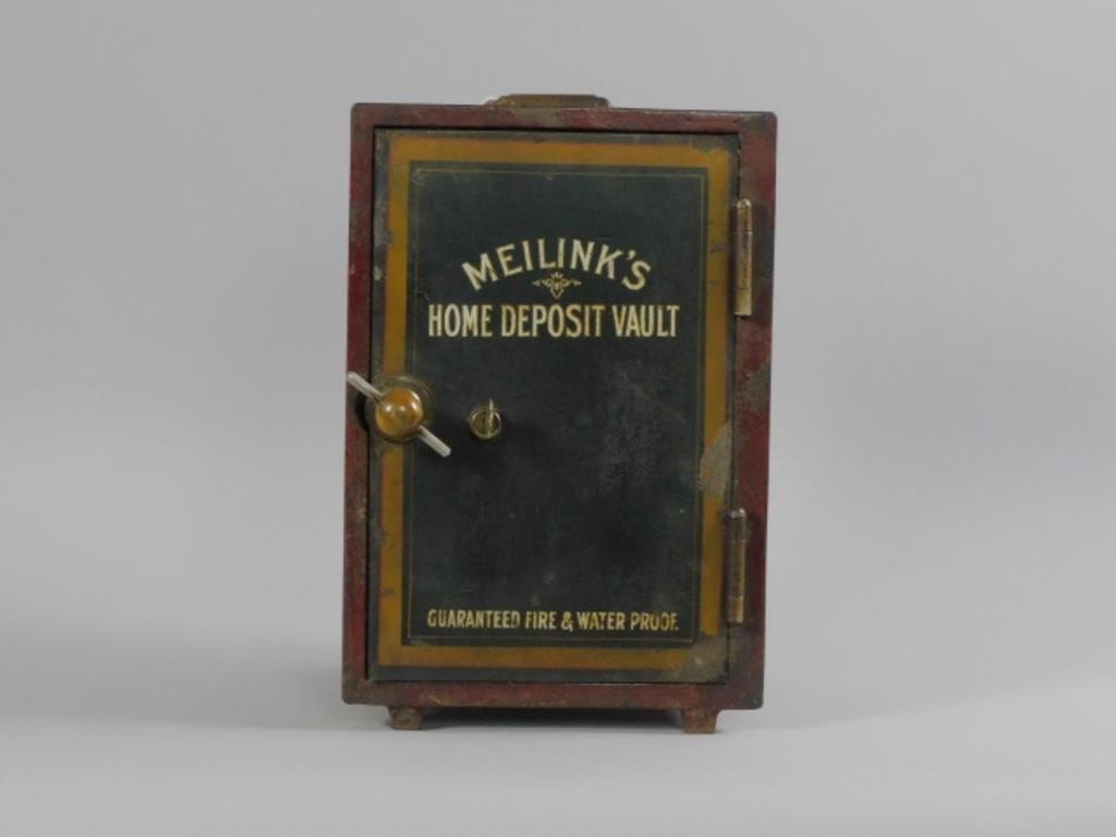 MINIATURE SAFE, LATE 19TH C.