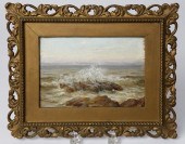 MINIATURE SEASCAPE OIL ON ARTI