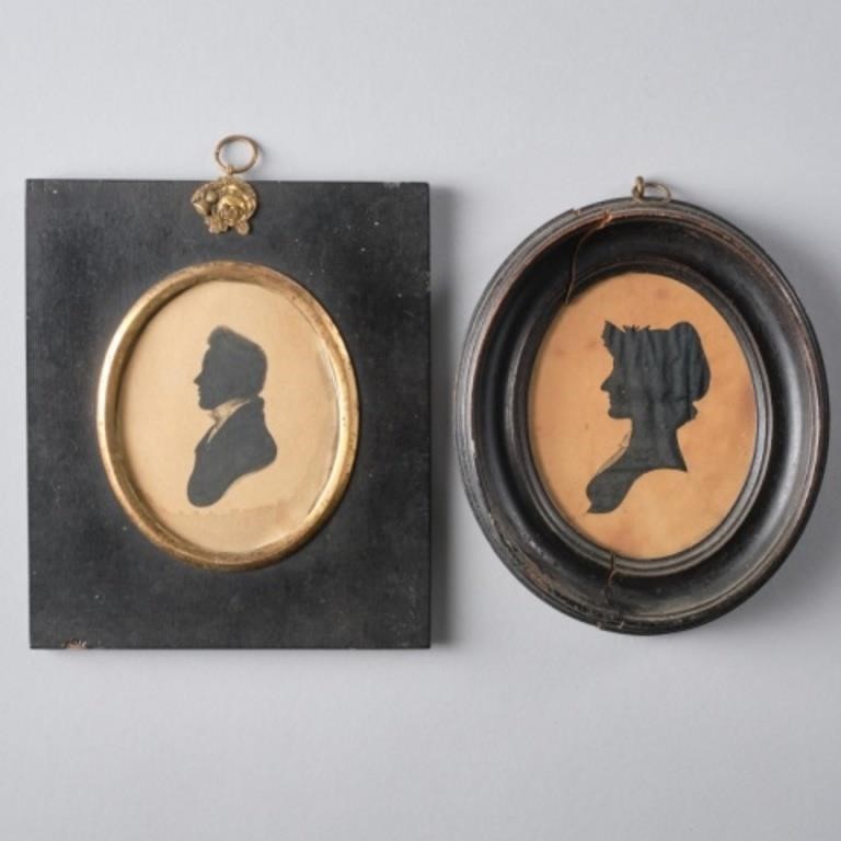 MINIATURE SILHOUETTE PORTRAITSTwo