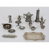 Miniature Silver and Pewter Ta