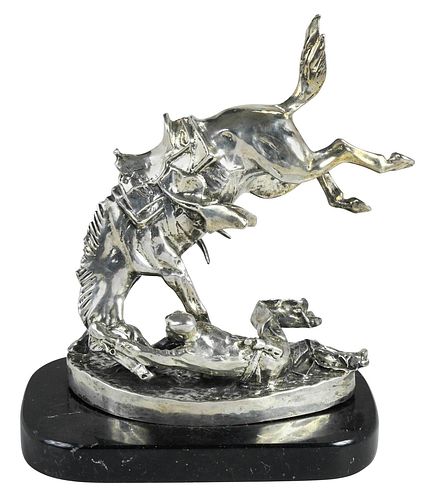 MINIATURE SILVER FIGURE, AFTER