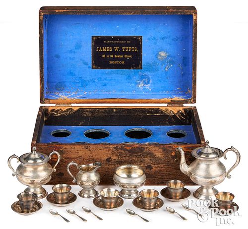 MINIATURE SILVER PLATED CHILD'S TEA