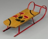 MINIATURE SLED Early wood body