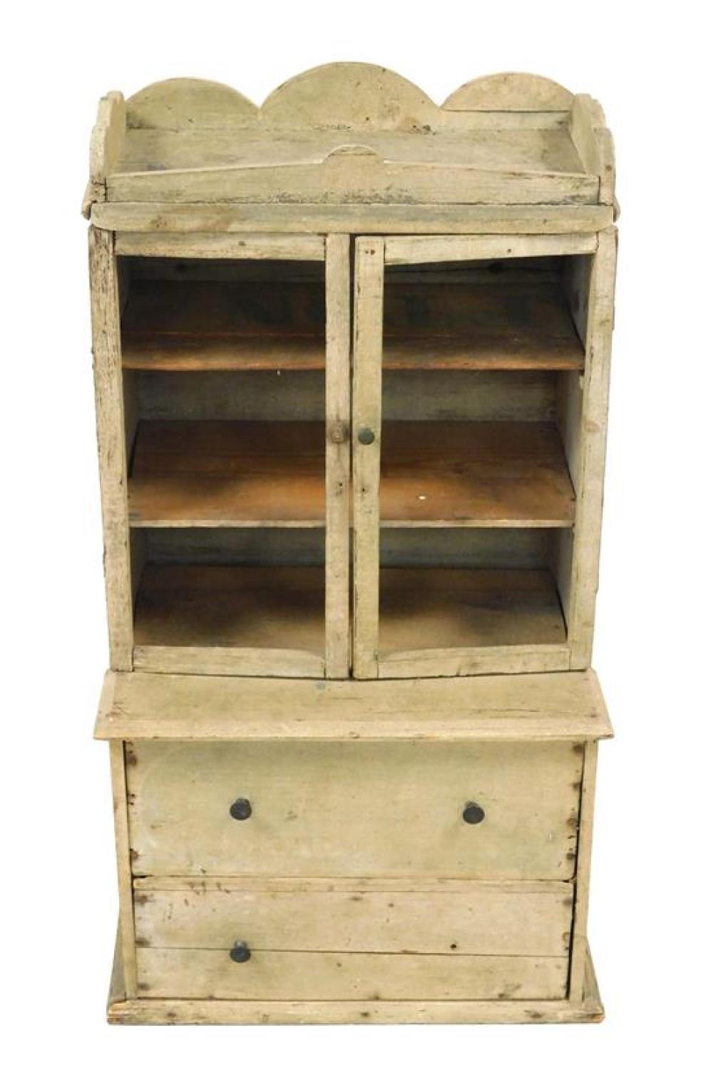 MINIATURE STEP BACK CABINET WITH