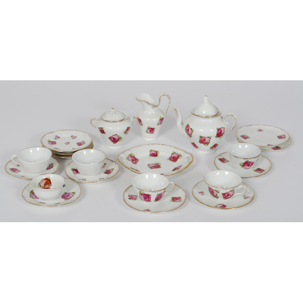 Miniature Tea Set in Rosette