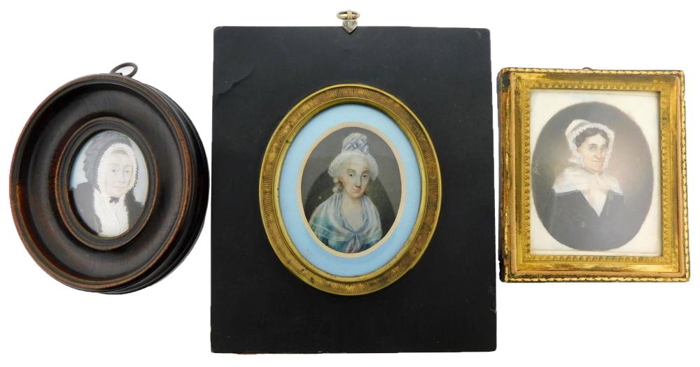 MINIATURE: THREE FRAMED MINIATURES,