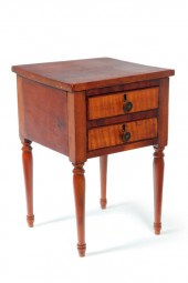 MINIATURE TWO-DRAWER STAND.  A