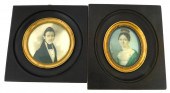 MINIATURE: TWO FRAMED PIECES,