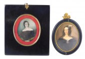 MINIATURE: TWO WOMEN ON OVAL S