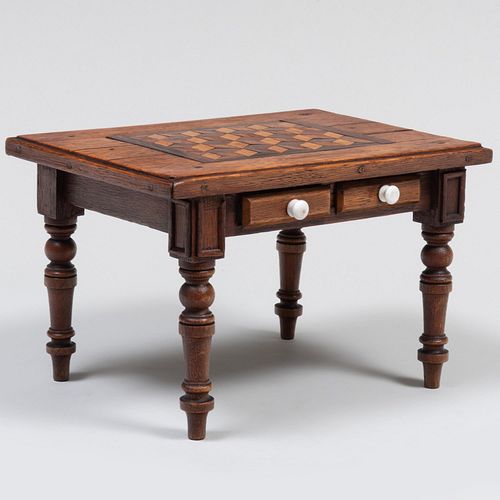 MINIATURE VICTORIAN OAK, MAHOGANY