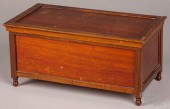MINIATURE WALNUT BLANKET CHEST