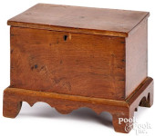 MINIATURE WALNUT BLANKET CHEST
