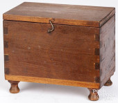 MINIATURE WALNUT BLANKET CHEST