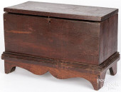 MINIATURE WALNUT BLANKET CHEST