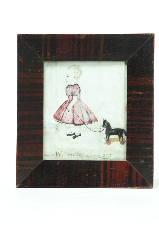 MINIATURE WATERCOLOR.  American 