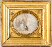 MINIATURE WATERCOLOR MOURNING
