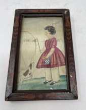 MINIATURE WATERCOLORS GIRL AND