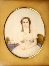 MINIATURE W/C ON IVORY - Ante