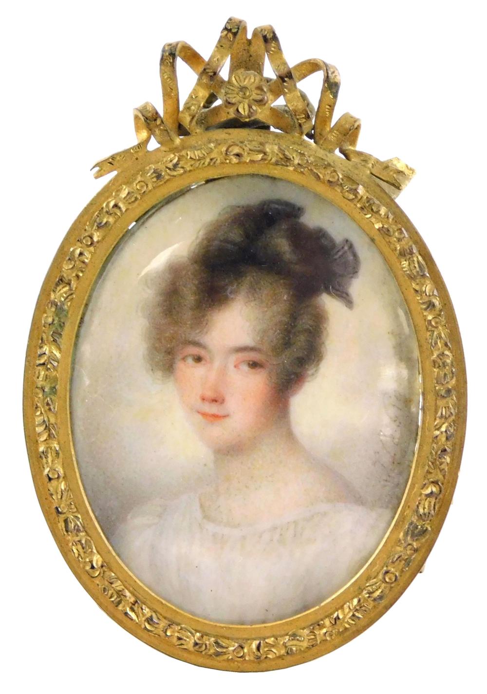 MINIATURE: WOMAN IN VICTORIAN