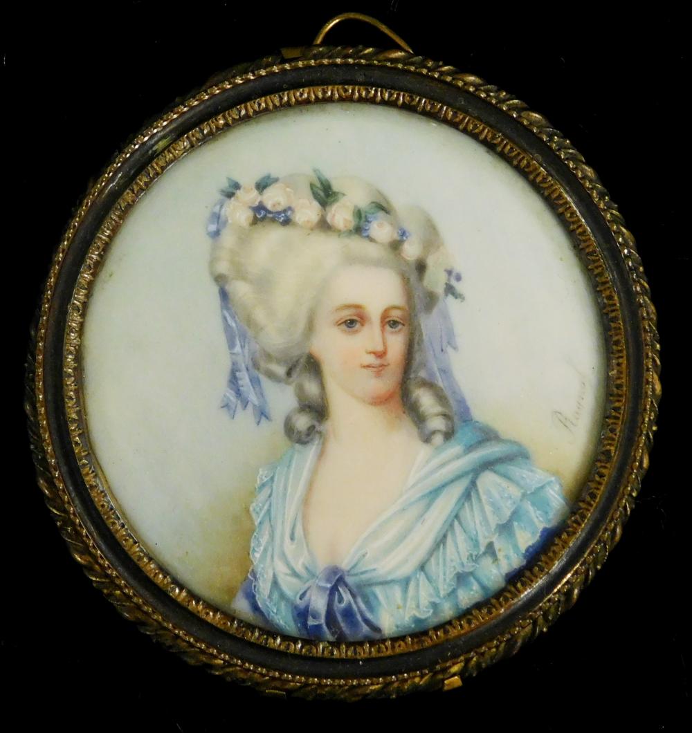 MINIATURE: WOMAN, PROBABLY