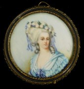 MINIATURE: WOMAN, PROBABLY FRE