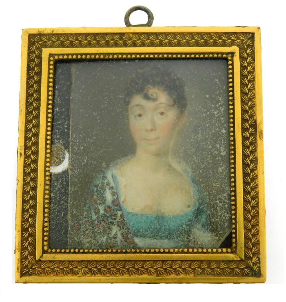 MINIATURE: WOMAN, RECTANGULAR
