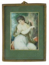 MINIATURE: WOMAN, RECTANGULAR