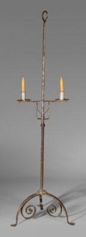 Miniature wrought iron candle