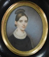 MINIATURE: YOUNG LADY, OVAL SU