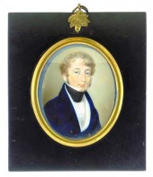 MINIATURE: YOUNG MAN, OVAL SUP