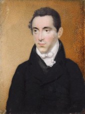 MINIATURE: YOUNG MAN, RECTANGU