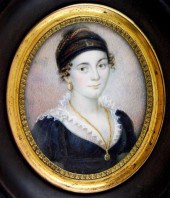MINIATURE: YOUNG WOMAN, OVAL I
