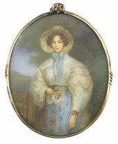 MINIATURE: YOUNG WOMAN, OVAL S