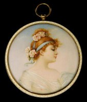 MINIATURE: YOUNG WOMAN, OVAL S