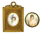 MINIATURES: TWO PORTRAITS OF L